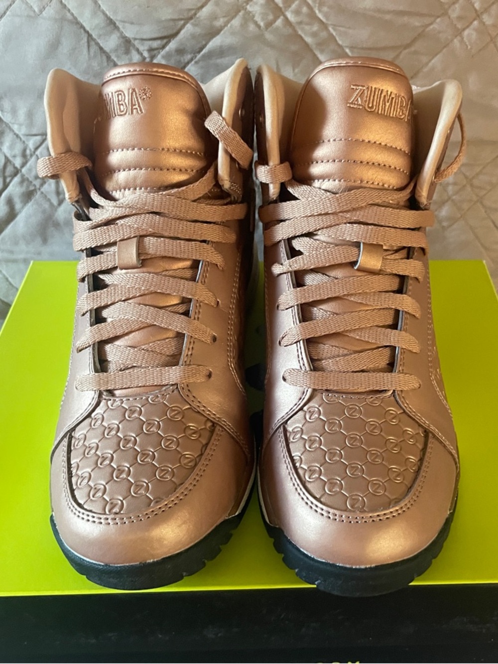 Zumba Fitness Metallic Rose High-Top Women's Sneakers